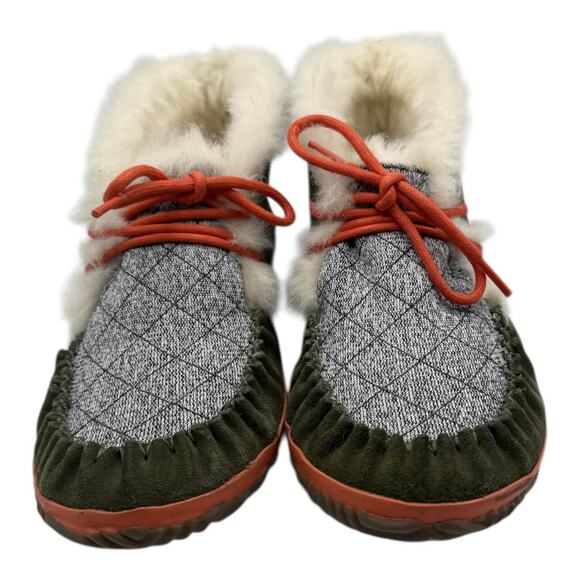 Sorel Out N About Moc Boots Slippers Women's 9.5 Green Gray - Picture 6 of 10